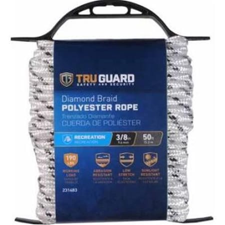 Mibro 0.37 in. x 50 ft. Tru Guard Poly Rope 231483